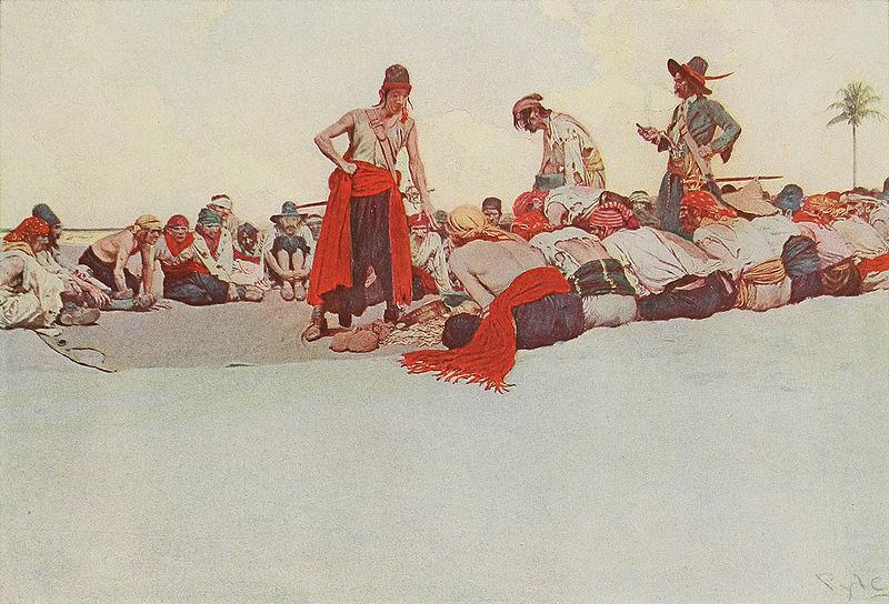 Howard Pyle So the Treasure was Divided oil painting image